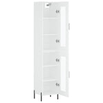 Highboard White 34.5x34x180 cm Engineered Wood 3199433