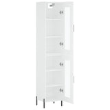 Highboard White 34.5x34x180 cm Engineered Wood 3199433
