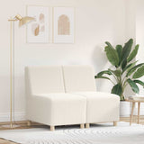 Modular Sofa Unit Armless 2 pcs Cream 55 x 74 x 82 cm 3399784