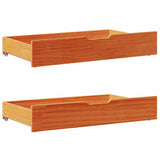 Bed frame without Mattress Wax Brown 120x200 cm Solid Wood Pine 3309043