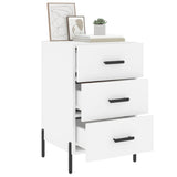 Bedside Cabinet White 40x40x66 cm Engineered Wood 827668