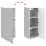 Wall-Mounted Cabinet High Gloss White 33 x 34.5 x 90 cm 898419