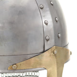 Crusader Knight Helmet Antique Replica LARP Silver Steel 286222