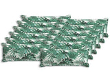 Cushion Cover 12 pcs HOUTEN Leaf Pattern 40 x 80 cm Polyester 918306