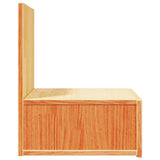 Bedside Table 2 pcs Wax Brown 42 x 32.5 x 40 cm Solid pine wood 873498