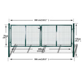 Garden Mesh Gate Fence Door Wall Grille 300x75 cm 140921