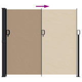 Retractable Side Awning Taupe 180x500 cm 4004454