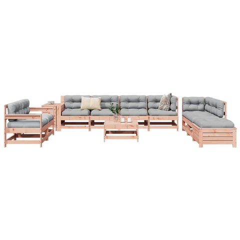 ZNTS 11 Piece Garden Sofa Set Solid Wood Douglas Fir 3250630