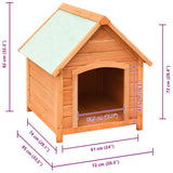 Dog House Solid Pine & Fir Wood 72x85x82 cm 170639
