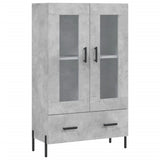 Highboard Concrete Grey 69.5x31x115 cm Engineered Wood 828312