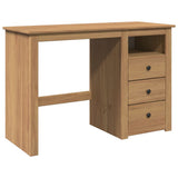 ZNTS Desk Panama 112x45x75 cm Solid Wood Pine 4016389