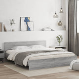 Bed Frame Grey Sonoma Engineered wood, Plywood Super King Durable 3207467
