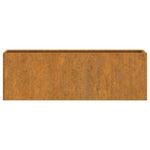ZNTS Wall Planters 2 pcs Rusty Corten Steel 53x10x17 cm 823686