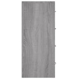 Sideboard with 4 Drawers 60x30.5x71 cm Grey Sonoma 342581