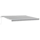 Automatic Retractable Awning Anthracite&White 400x300 cm 3216037