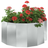 Planter Silver 120 x 60 x 50 cm Galvanised Steel 883708