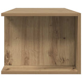 TV Cabinet with LED Lights Artisan Oak 135x39x30 cm Engineered Wood 856324
