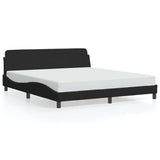 Bed Frame "Dover" Black 180x200 cm Super King Velvet 373338
