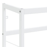 Bathroom Washbasin Frame White 79x38x83 cm Iron 338498