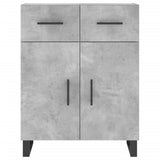 Highboard Concrete Grey 69.5x34x180 cm Engineered Wood 3200541