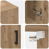 Wall Cabinet 60 x 31 x 70 cm Engineered Wood Artisan oak 879541