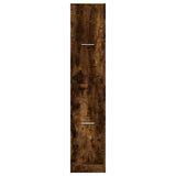 Apothecary Cabinet Smoked Oak 30x41x144.5 cm Engineered Wood 855173