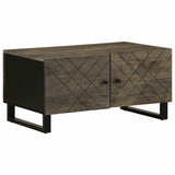 Coffee Table Black 80x50x40 cm Solid Wood Mango 4017689
