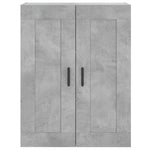 Highboard Concrete Grey 69.5x34x180 cm Engineered Wood 3199565
