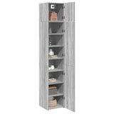 Slim Storage Cabinet Grey Sonoma 40x42,5x225 cm Engineered Wood 3281278