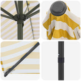 Garden Parasol with Base 230 x 230 cm Polyester Rectangular 42036183