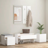 Hallway Furniture Set White Engineered Wood 3082062
