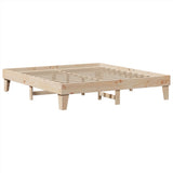 Bed Frame without Mattress 200x200 cm Solid Wood Pine 855343