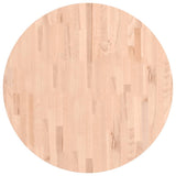Table Top 80x4 cm Round Solid Wood Beech 355925