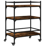 Kitchen Trolley Smoked Oak 65x40x86.5 cm Engineered Wood 842398