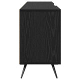TV Cabinet Black oak 150 x 30 x 50 cm Engineered wood 879591
