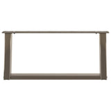 Coffee Table Legs U-Shaped 2 pcs Natural Steel 60x cm Steel 4012751
