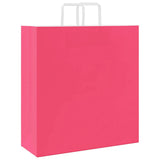 Paper Bags 250 pcs with Handles Pink 45x17x48 cm 4101905