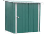 3.3 x 3.4ft Lean To Steel Garden Shed, with Locking Door - Green T3398P552670
