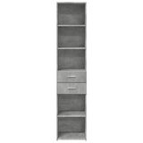 Highboard Concrete Grey 40x42.5x185 cm Engineered Wood 3281444