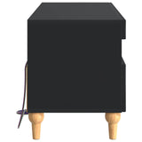 LED TV Cabinet Black Engineered Wood 896326