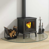 Fireplace Glass Plate Transparent 1200 x 600 mm Glass 353849