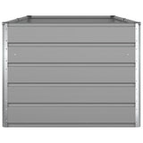 Planter Light Grey 195 x 100 x 75 cm Galvanised Steel 42018168