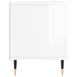 TV Cabinet High Gloss White 100x34.5x44.5 cm Engineered Wood 831230