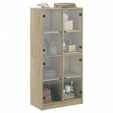 Highboard with Doors Sonoma Oak 68x37x142 cm Engineered Wood 3295859