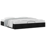 Ottoman Bed Frame without Mattress Black Super King Fabric 3310924