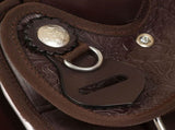 Western Saddle. Headstall&Breast Collar Real Leather 12" Brown 91350