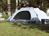 Camping Tent 5-Person White Blackout Fabric Quick Release 4004176