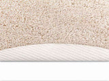 Anti-slip Shaggy Rug Cream 160 x 160 cm PP 4019789