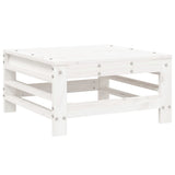 6 Piece Garden Lounge Set White Solid Wood Pine 3186334