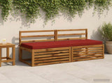 2-Piece Bench Cushions SOEST 2 pcs 100% Polyester Red 950257